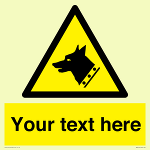 Custom Warning: Guard dog